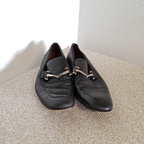 Gucci Black Leather Dress Bit Loafers - Picture 2 of 8